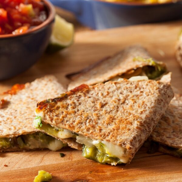 58. Desayuno 1. Quesadillas de queso con epazote